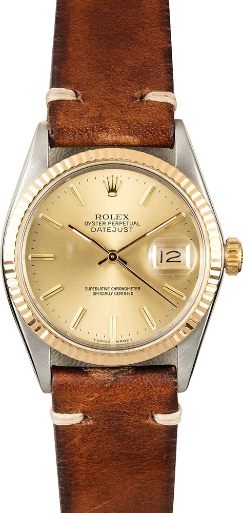 rolex watch bands datejust|rolex datejust with leather band.